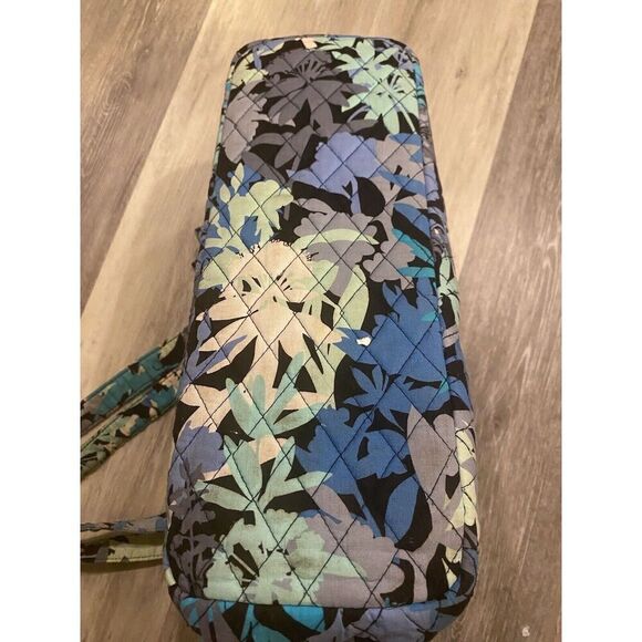 Vera Bradley-CAMO FLORAL-Pleated Tote Quilted Cotton Travel Designer Bag - Picture 4 of 16
